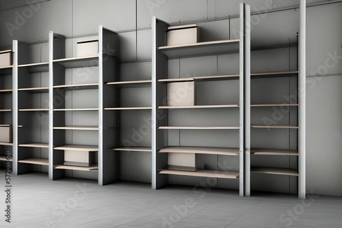 3d shelves - Generate AI