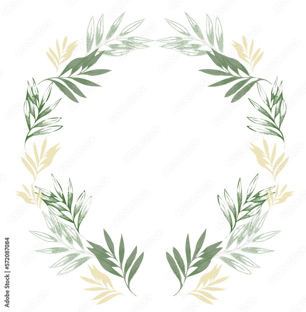 Graphic retro style Eucaliptus Clipart, Spring Floral Arrangements, Floral template, Invitation, Greenery wedding clipart, foliage illustration