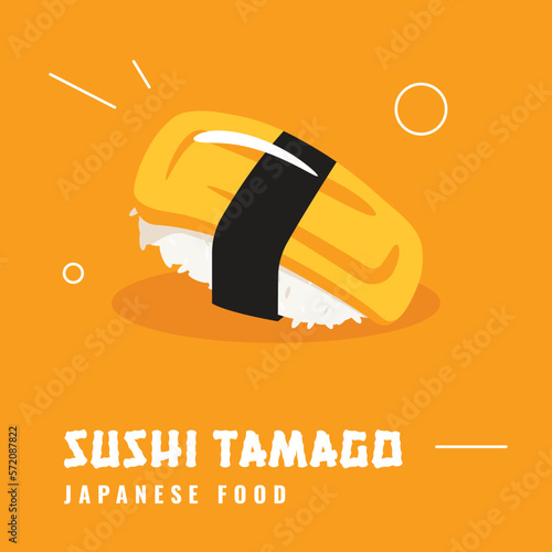 Japanese Traditional Food Sushi Tamago