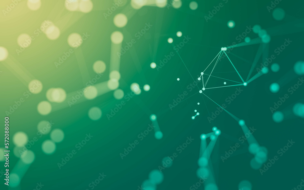 Abstract background. Molecules technology with polygonal shapes, connecting dots and lines. Connection structure. Big data visualization. Abstract background. Molecules technology with polygonal shapes, connecting dots and lines. Connection structure. Big data visualization.