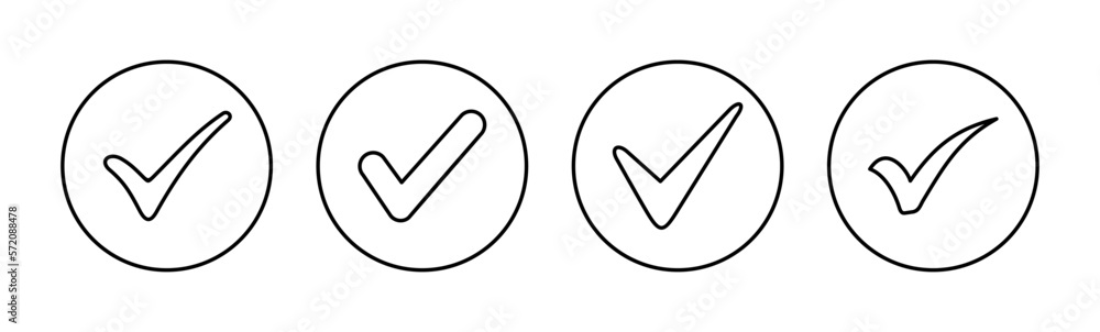 Check mark icon vector for web and mobile app. Tick mark sign and symbol Check mark icon vector for web and mobile app. Tick mark sign and symbol