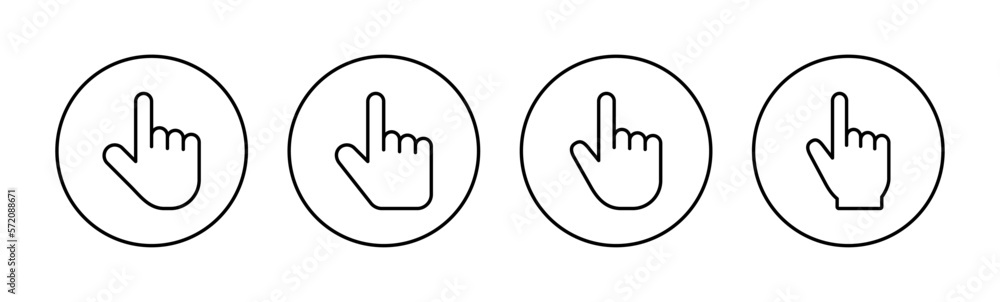 Hand cursor icon vector for web and mobile app. cursor sign and symbol. hand cursor icon clik Hand cursor icon vector for web and mobile app. cursor sign and symbol. hand cursor icon clik