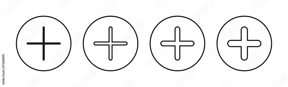 Plus Icon vector for web and mobile app. Add plus sign and symbol Plus Icon vector for web and mobile app. Add plus sign and symbol