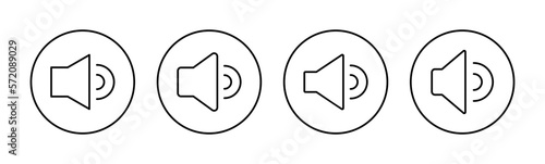 Speaker icon vector for web and mobile app. volume sign and symbol. loudspeaker icon. sound symbol © Lunaraa