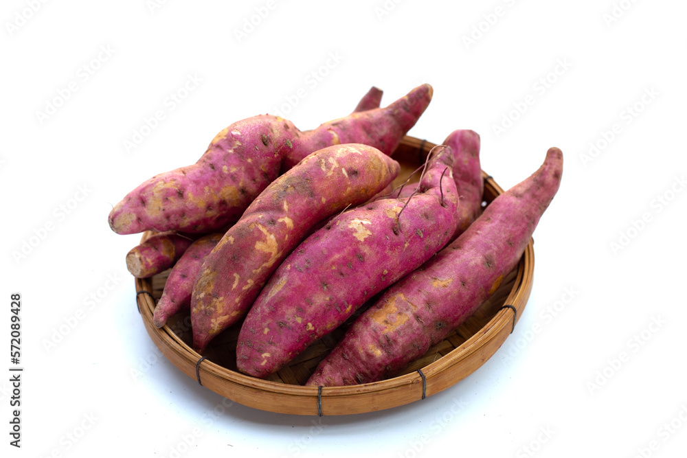 Sweet potato on white background. Sweet potato on white background.