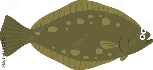 カレイのイラスト