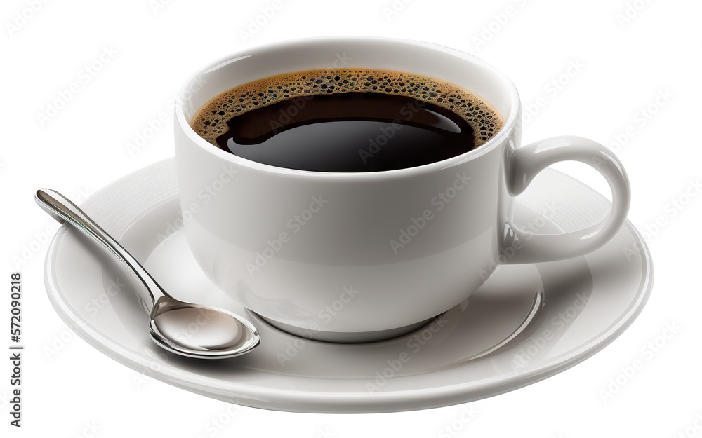 Cup of delicious coffee cut out. Based on Generative AI Cup of delicious coffee cut out. Based on Generative AI