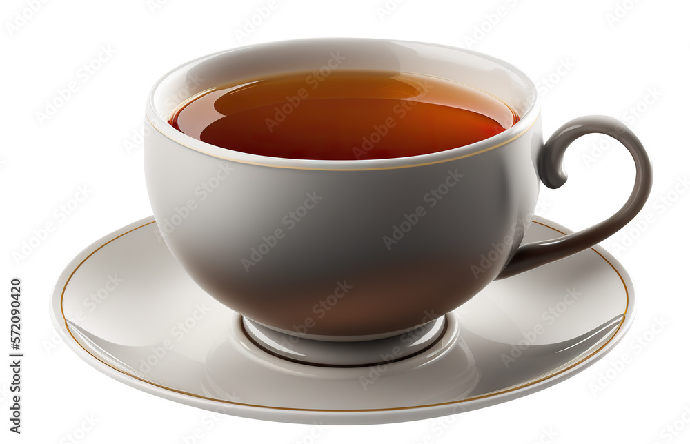 Cup of delicious tea. Based on Generative AI Cup of delicious tea. Based on Generative AI