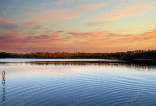 Sunset on Kettle Hole Pond at Chatham  Cape Cod