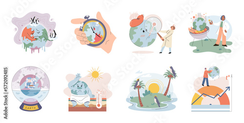 Climate change weather global greenhouse warming risks metaphor concept. Save planet. Compared planet with renewable eco resources consumption global warmings burning alternative. Environment Day