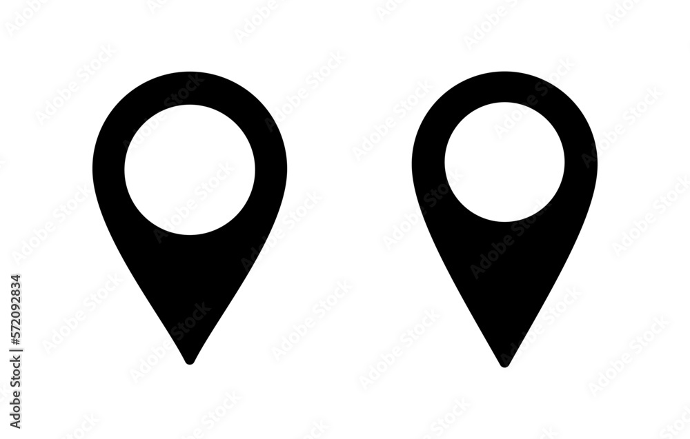 Pin icon vector illustration. Location sign and symbol. destination icon. map pin Pin icon vector illustration. Location sign and symbol. destination icon. map pin