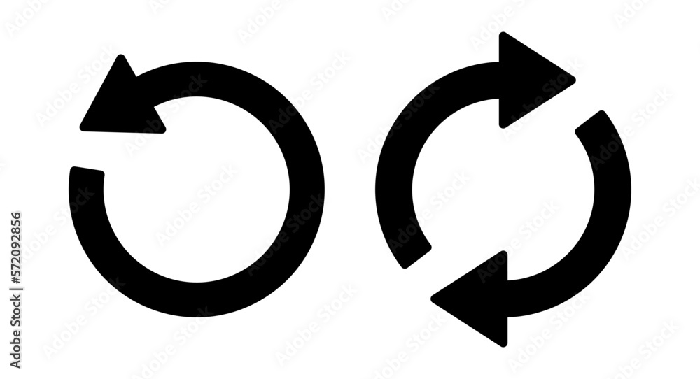 Refresh icon vector illustration. Reload sign and symbol. Update icon. Refresh icon vector illustration. Reload sign and symbol. Update icon.
