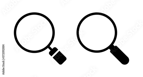 Search icon vector illustration. search magnifying glass sign and symbol