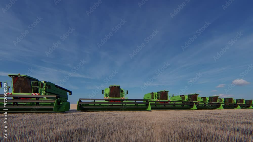 Multi Functional Harvesters 3D Video Animation Multi Functional Harvesters 3D Video Animation