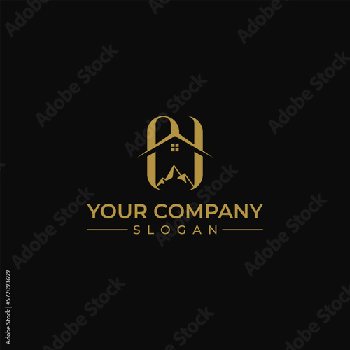 adventure, home mountain logo design for your business real estate property travel