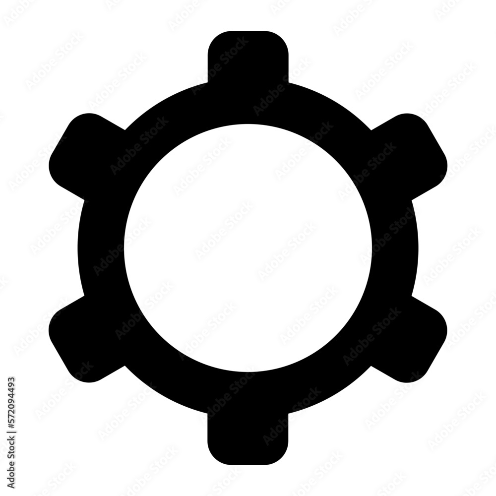 Fototapeta premium gear glyph icon