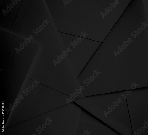 Czarne tło origami