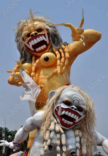 Mythical Creatures Come to Life in Balinese Ogoh-Ogoh Parade photo