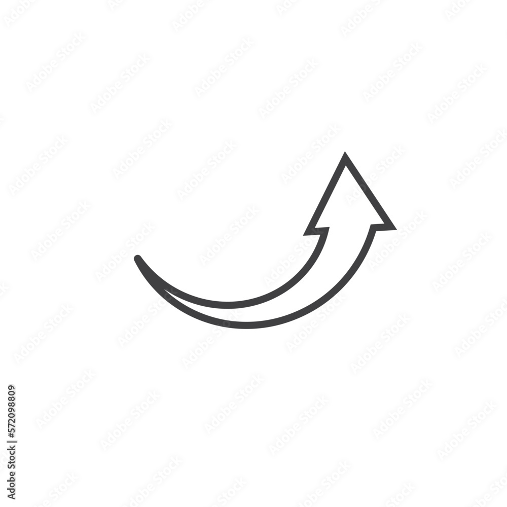 arrow up line icon vector element design template arrow up line icon vector element design template