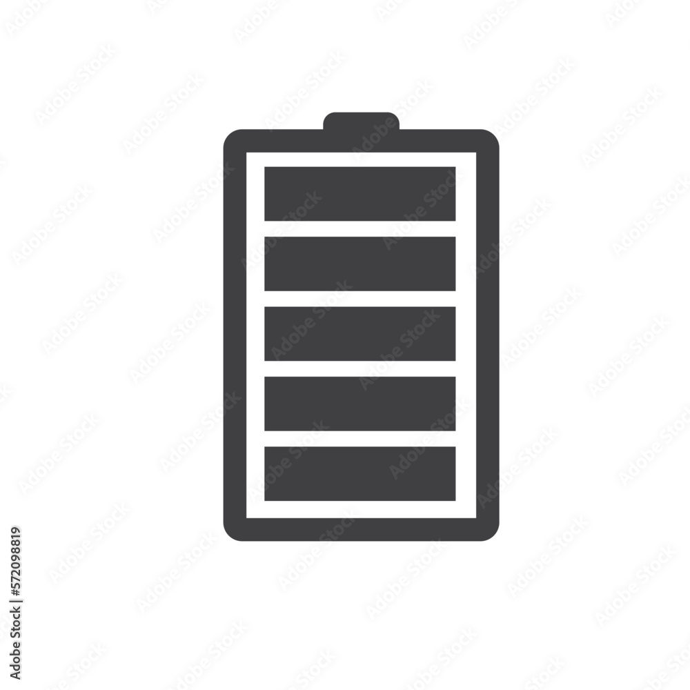 big battery capacity icon vector element concept design template big battery capacity icon vector element concept design template
