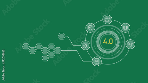 infographic agriculture 4.0 which has a connection between 5G internet, Internet of Thing IoT and modern agricultural technology based on smart farming