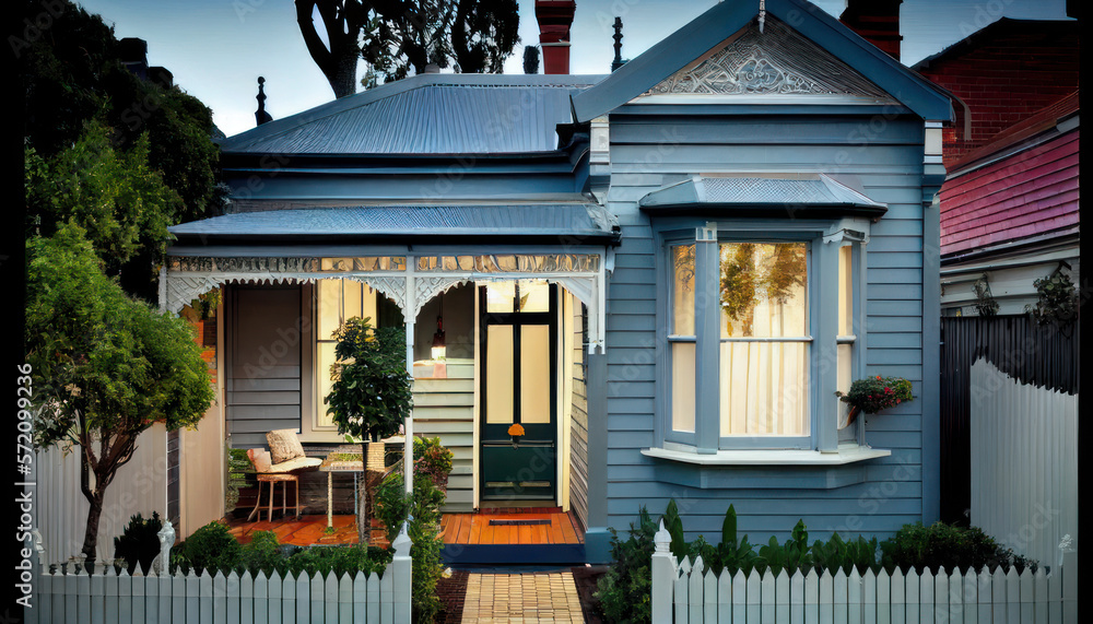 Fototapeta premium Victorian Terrace House (Melbourne Australia)
