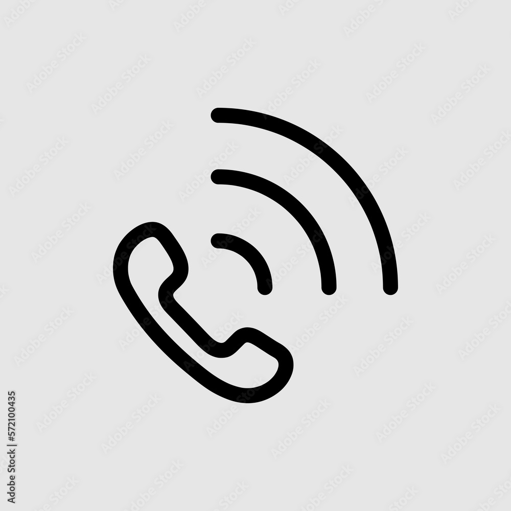 Call icon vector for computer, web and mobile app trendy style on white background..eps