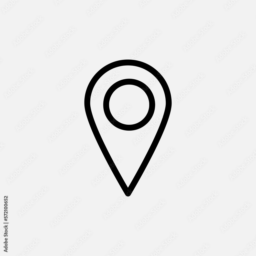 vector pin icon trendy style illustration on white background..eps vector pin icon trendy style illustration on white background..eps