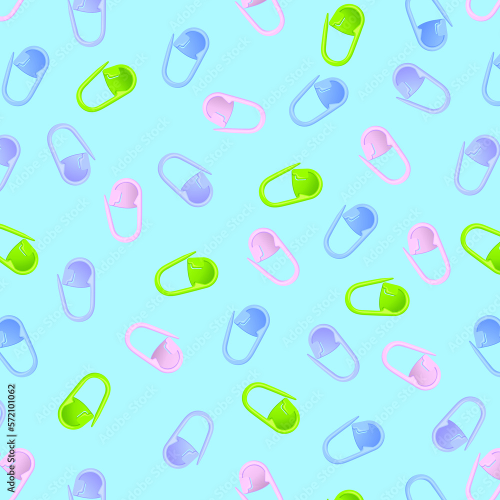 seamless pattern with knitting markers seamless pattern with knitting markers
