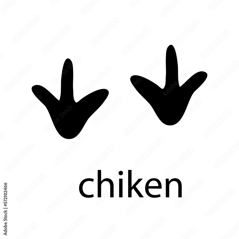 Fototapeta premium Chiken Paw Logo design vector illustration design template.eps