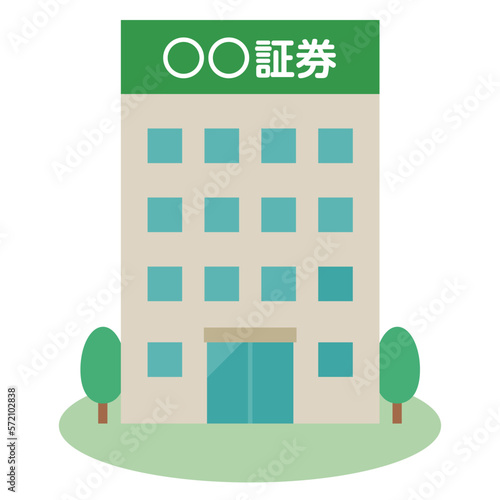 証券会社のイラストセット