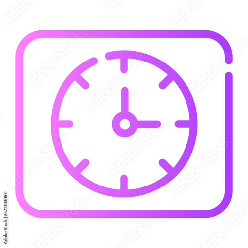 clock gradient icon