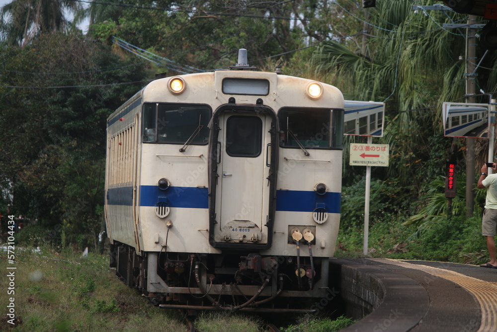 Fototapeta premium 九州・宮崎の鉄道風景