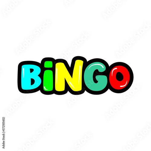Bingo Jackpot Icons Illustration template 