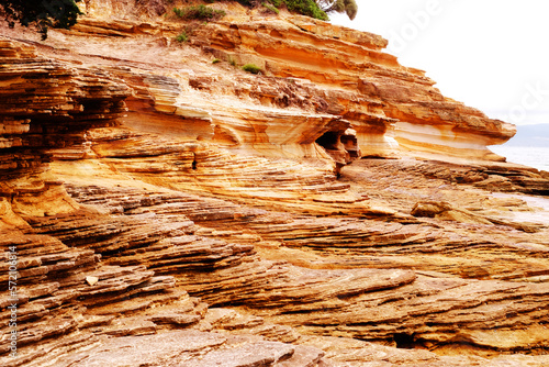 Painted cliff, Maria Island, Tasmania