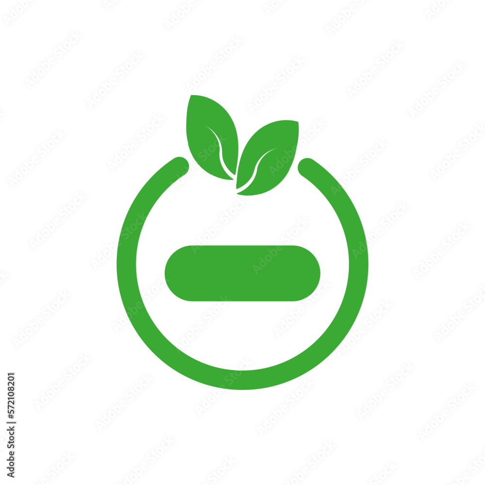 Green circle leaves. Pharmacy concept. Vector illustration. Green circle leaves. Pharmacy concept. Vector illustration.