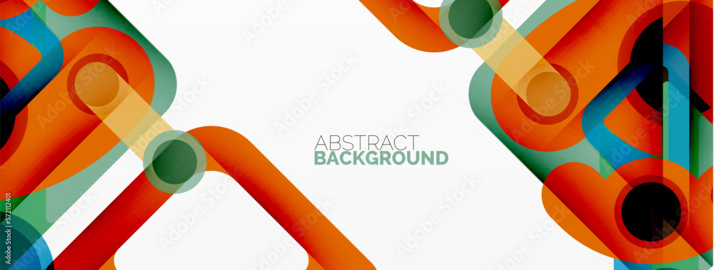Geometric primitives. Lines, circles abstract background Geometric primitives. Lines, circles abstract background