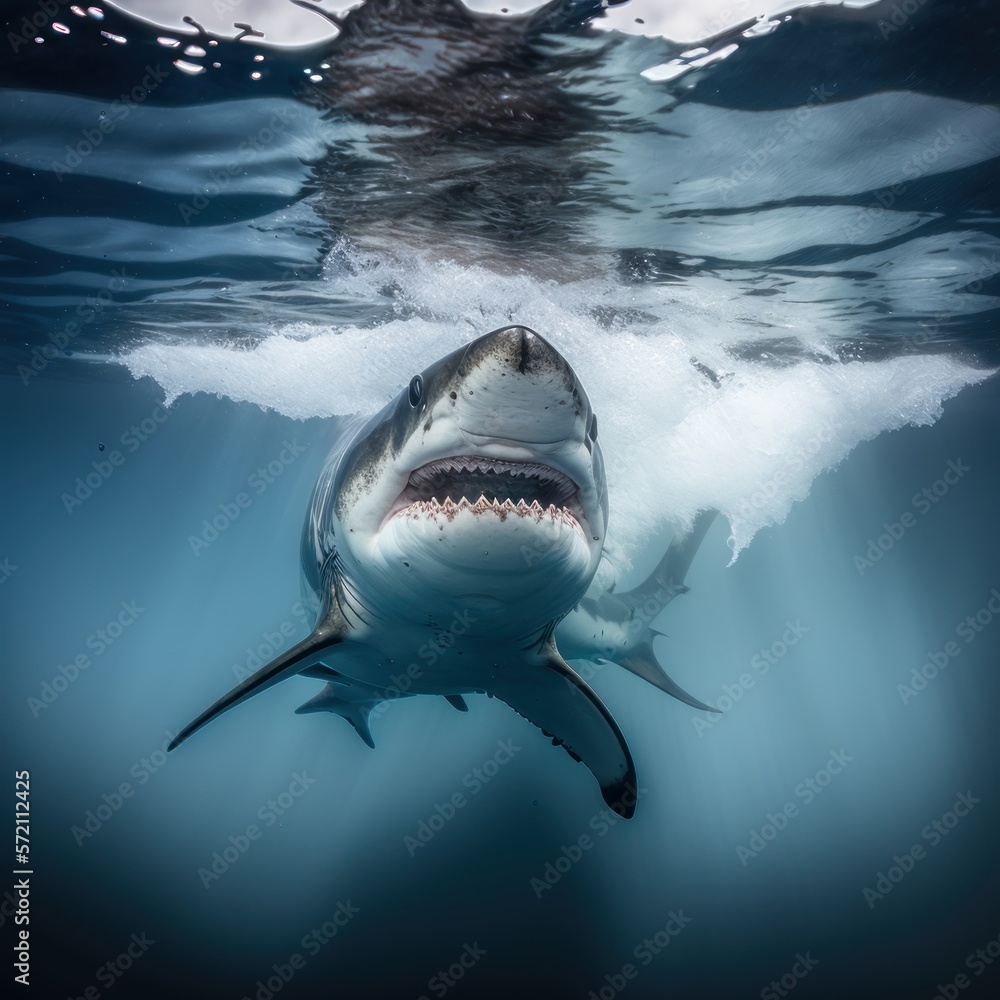 Fototapeta premium shark in the sea