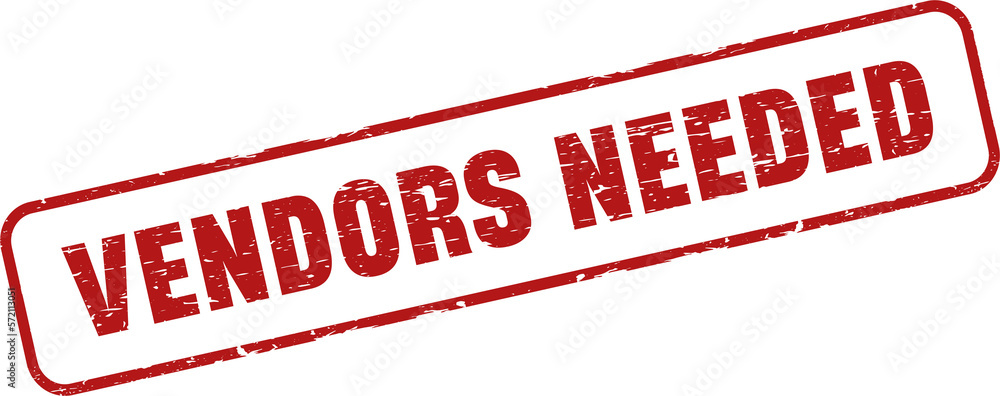 Vendors needed grunge rubber stamp Vendors needed grunge rubber stamp