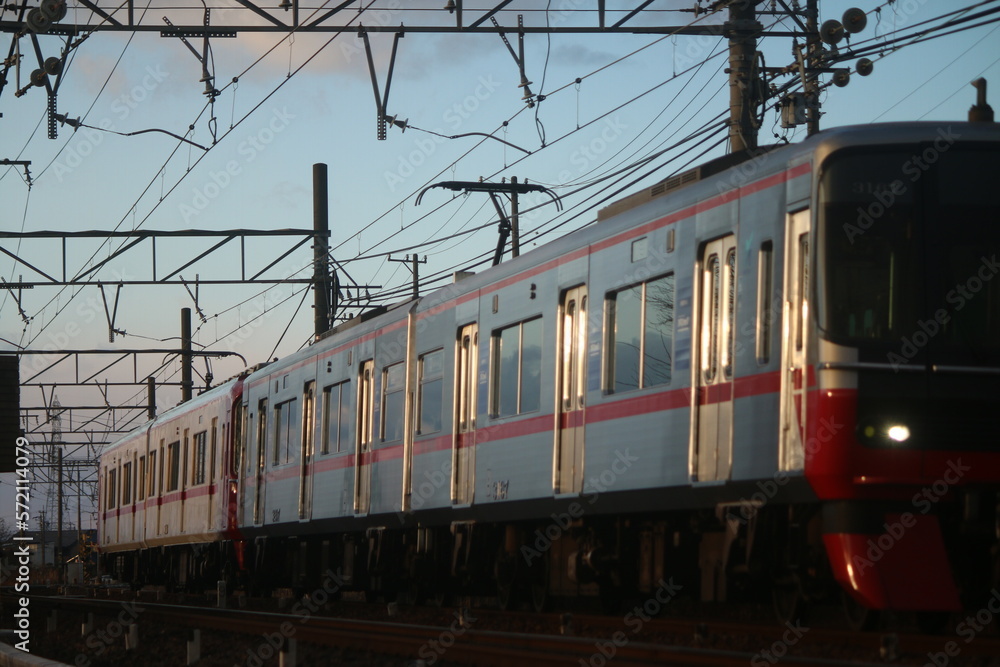 青空と名鉄電車 青空と名鉄電車