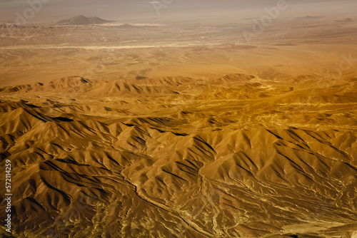 Atacama Desert dramatic volcanic landscape at Sunset, Chile, South America