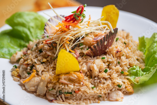 arroz chaufa de pescado photo