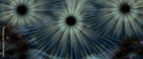 Explosion and formation of black holes graphic art