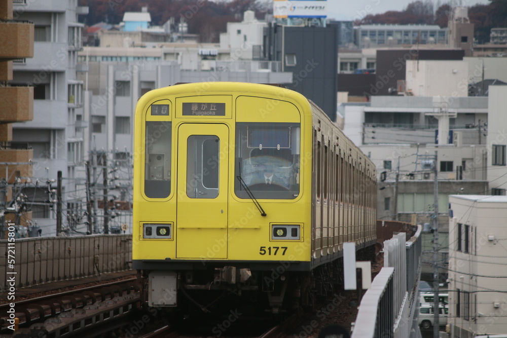 Naklejka premium 名古屋市内を走行する電車
