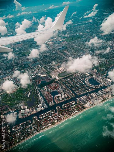 view from the plane
