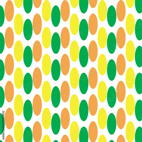 seamless pattern with circles yellow green 