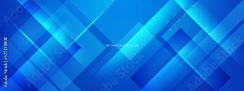 Dark blue paper waves abstract banner design. Elegant wavy vector background