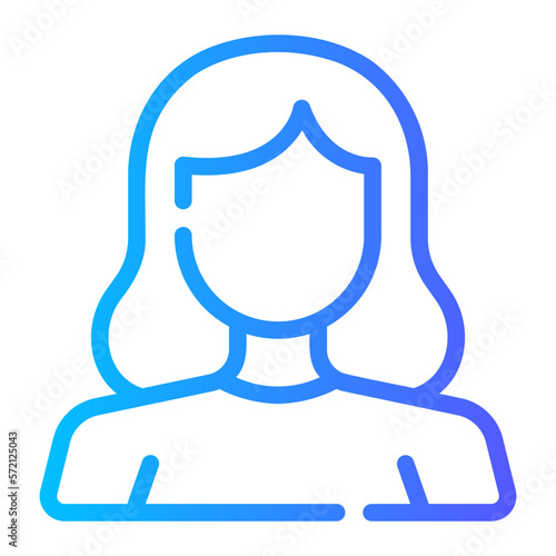 girlfriend gradient icon