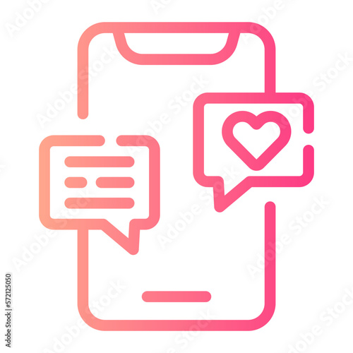love gradient icon