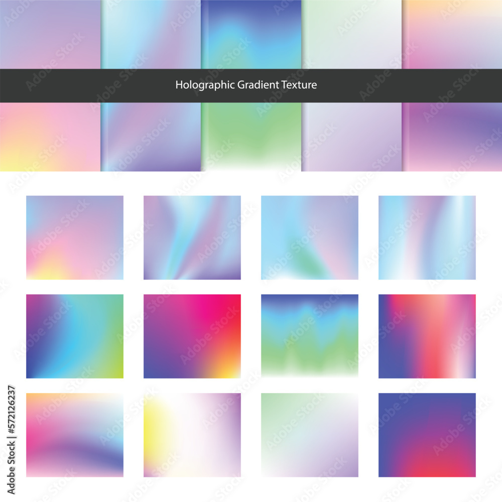 Obraz premium Holographic Gradient Retrofuturism Background